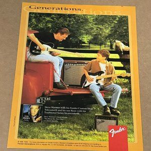 STEVE WARINER - FENDER AMPS / TELECASTER - 1996 Print Advertisement